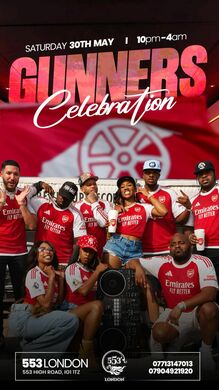 GUNNERS CELEBRATION @ 553 LONDON ❤️