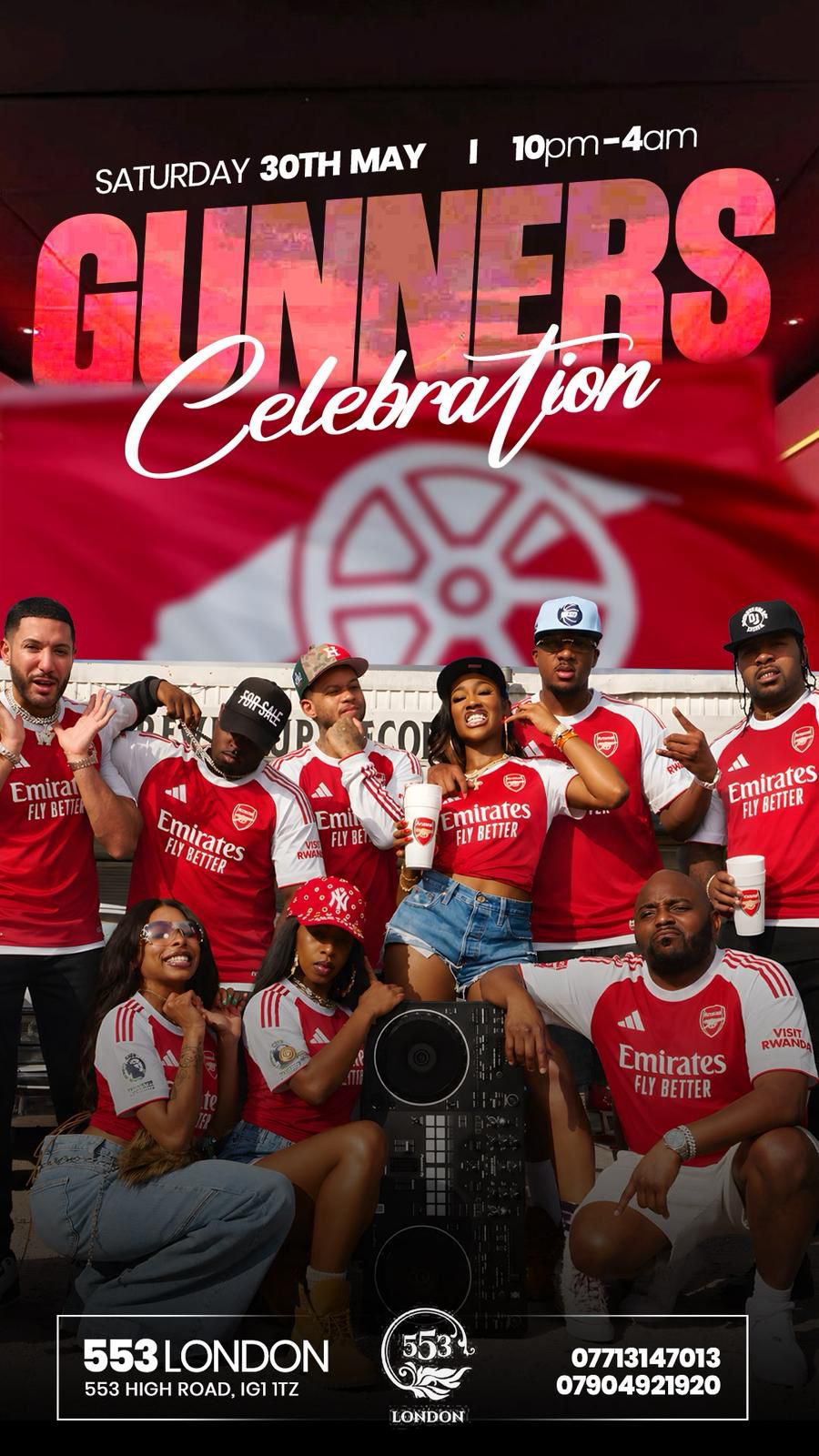 GUNNERS CELEBRATION @ 553 LONDON ❤️
