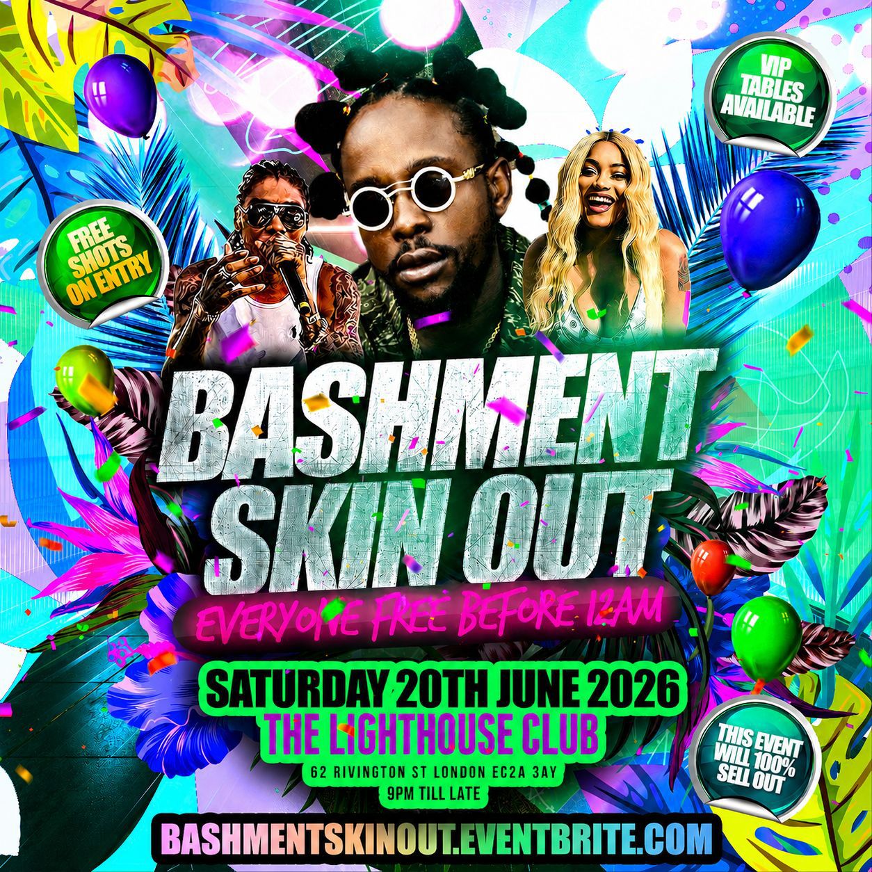 Bashment Skin Out Party - Everyone Free Before 12AM