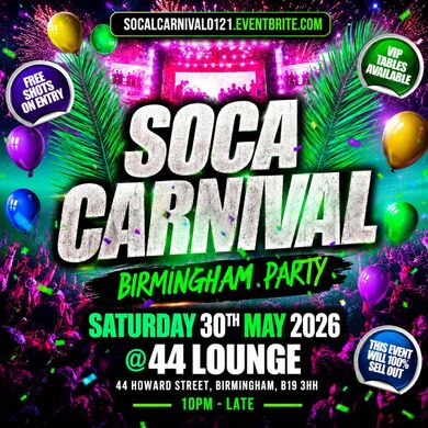 Soca Carnival - Birmingham Party