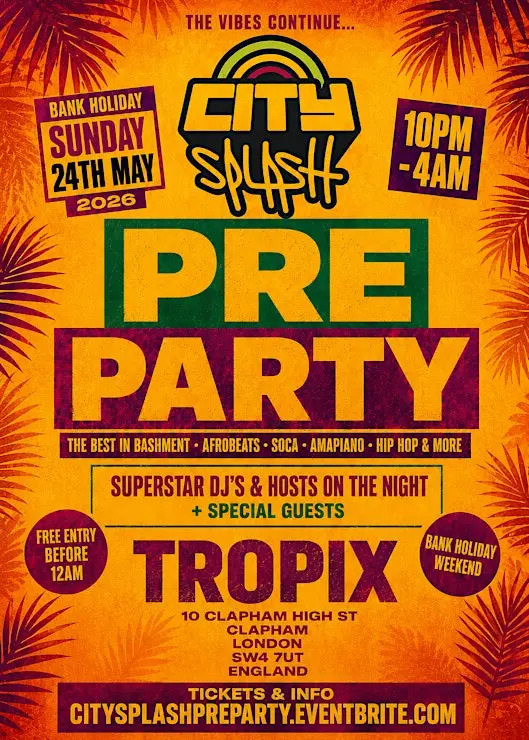 City Splash After Party - Everyone Free Before 11PM