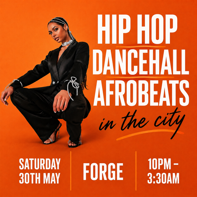 HIP HOP, DANCEHALL, AFROBEATS IN THE CITY  (£5 B4 MIDNIGHT WITH A TICKET)