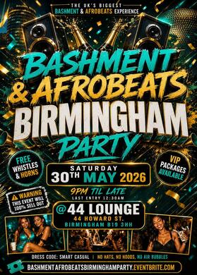 Bashment & Afrobeats - Birmingham Party