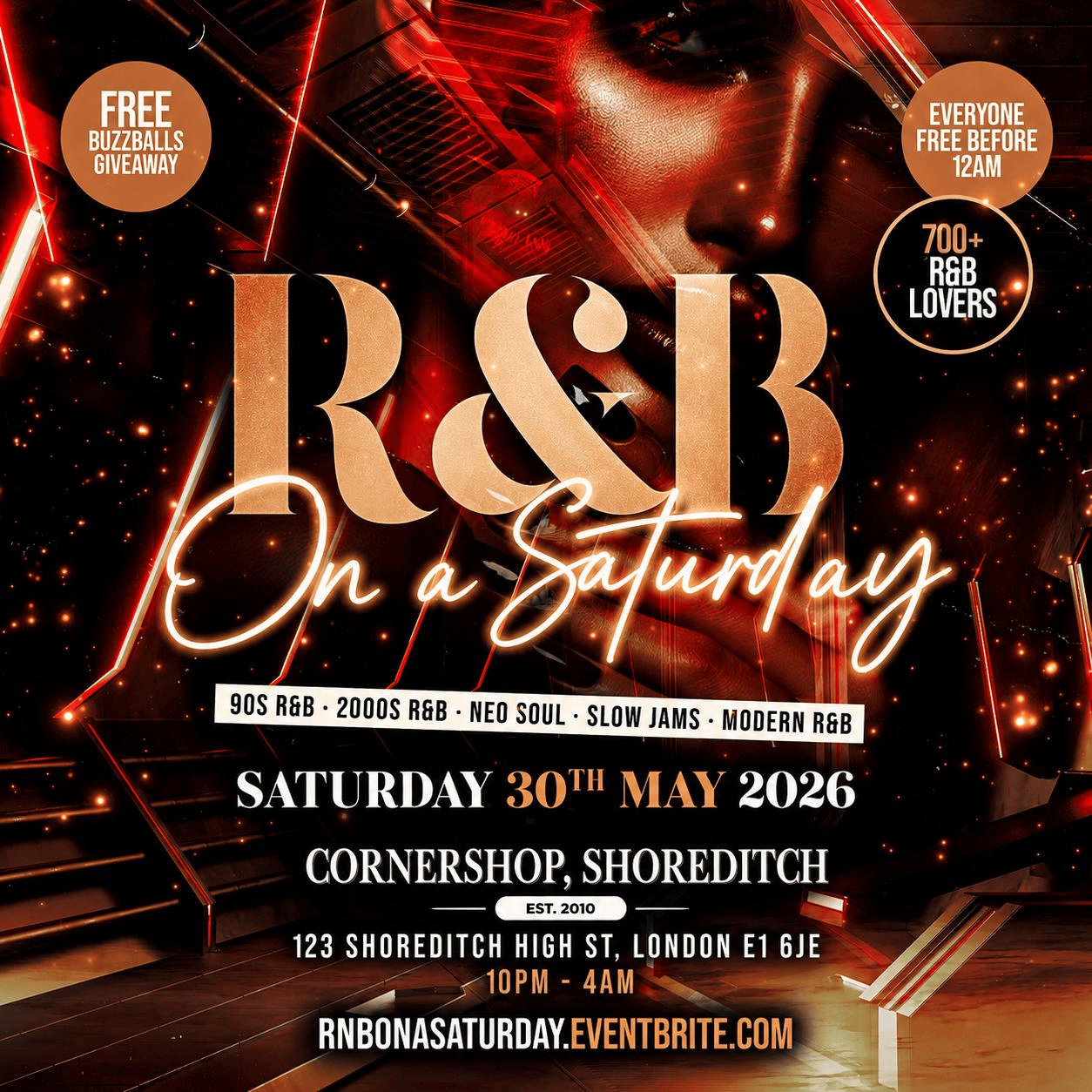 R&B On A Saturday - Shoreditch Free RnB Party