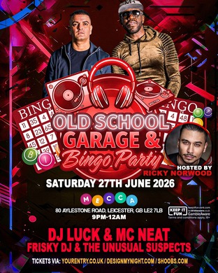 OLD SCHOOL GARAGE & BINGO PARTY – LEICESTER