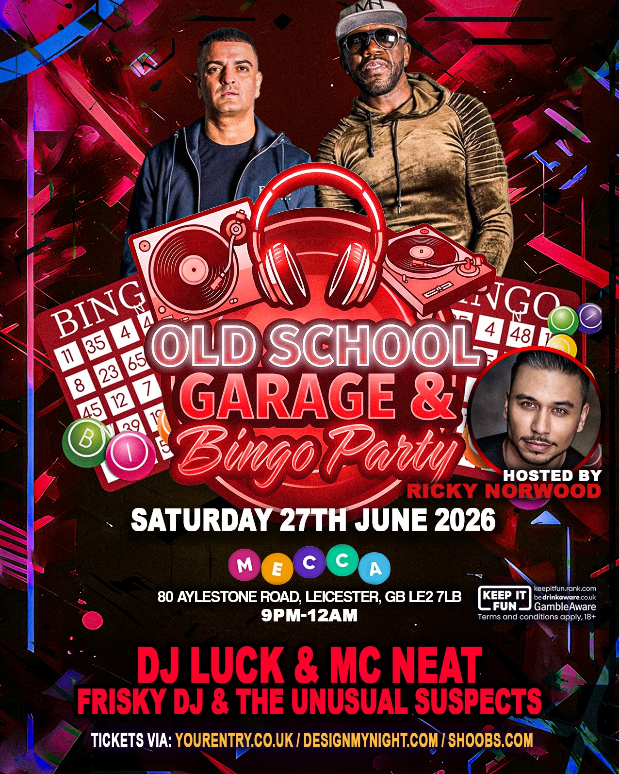 OLD SCHOOL GARAGE & BINGO PARTY – LEICESTER