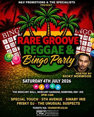 Rare Groove Reggae & Bingo Party – Romford