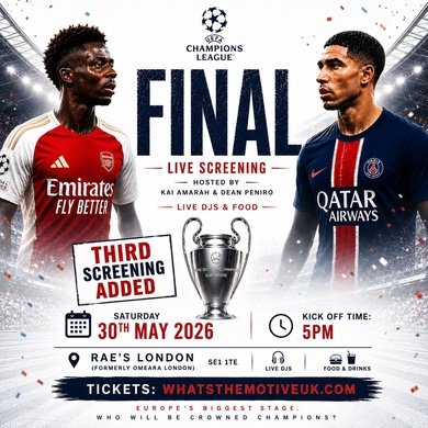 Arsenal v PSG - Champions League Final - LONDON BRIDGE LIVE WATCHALONG