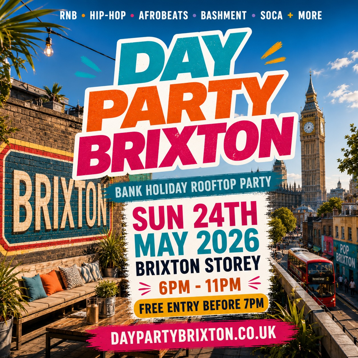 DAY PARTY BRIXTON - Summer Rooftop Day & Night Party