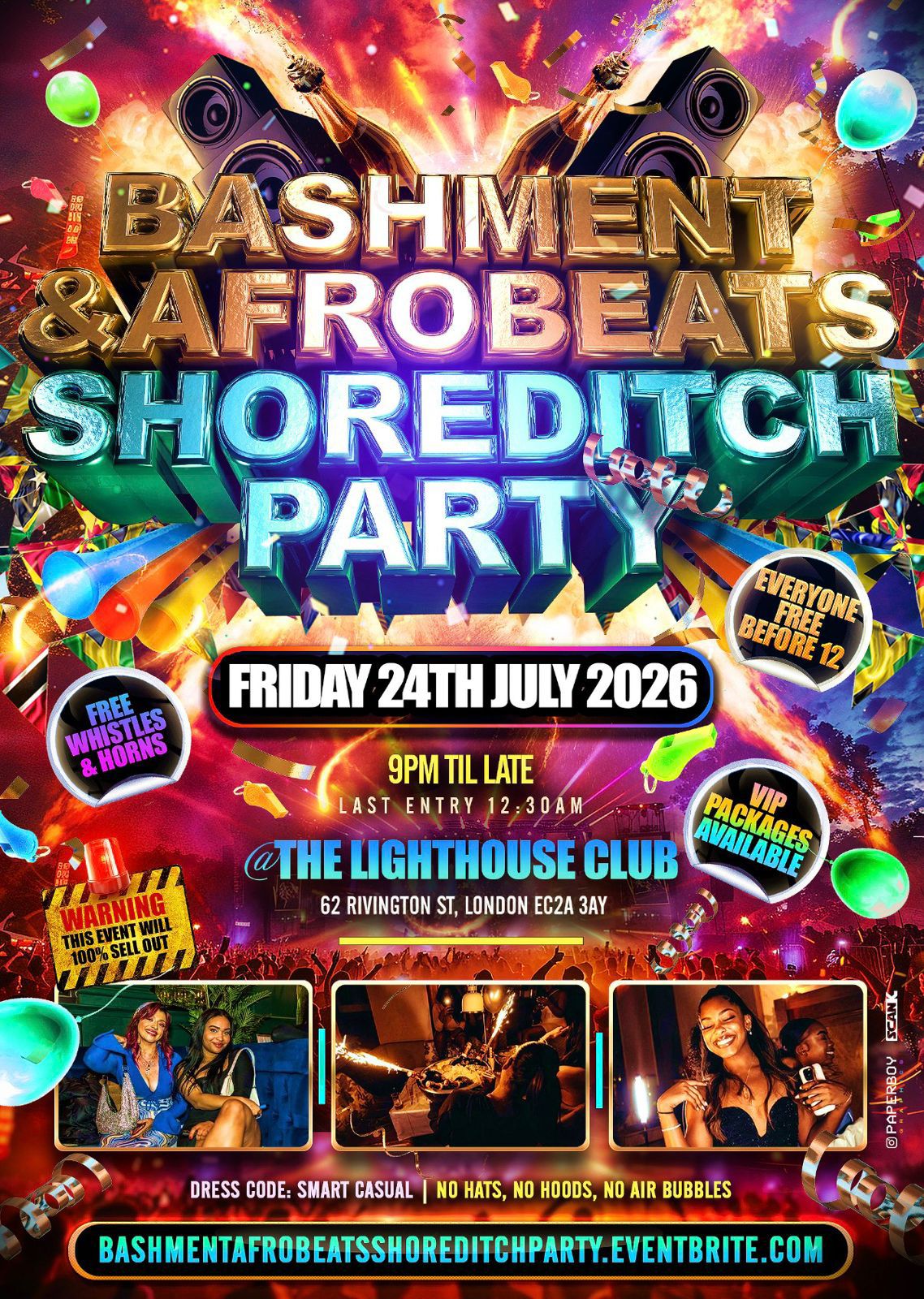 Bashment & Afrobeats - Shoreditch Party (Everyone Free Before 12AM)