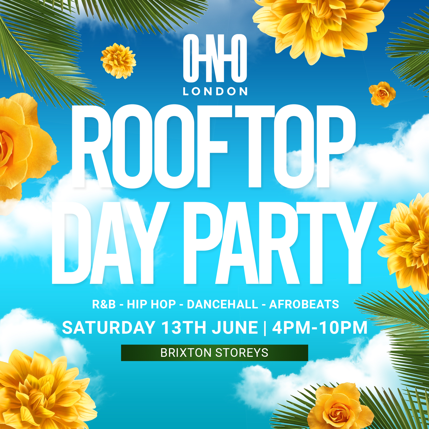 ROOFTOP DAY PARTY - SUMMER EDITION (£2 B4 5PM WITH A TICKET)