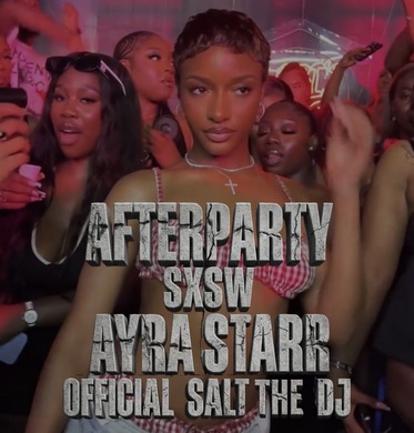 Hot body Ayra Starr official afterparty w/sister Salt DJ