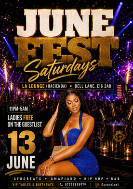 JUNE FEST SATURDAY @ LA LOUNGE (HACIENDA)  