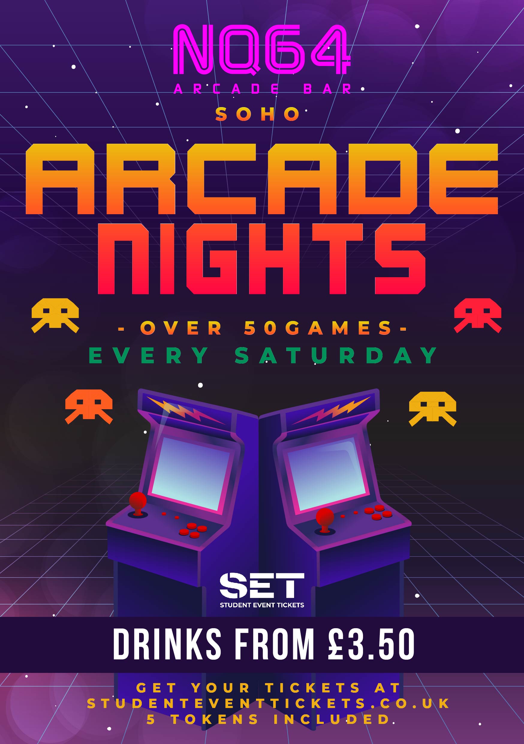 ARCADE NIGHTS @ NQ64 SOHO THURSDAY 11TH JUNE