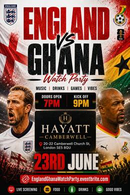 England VS Ghana - Watch Party 
