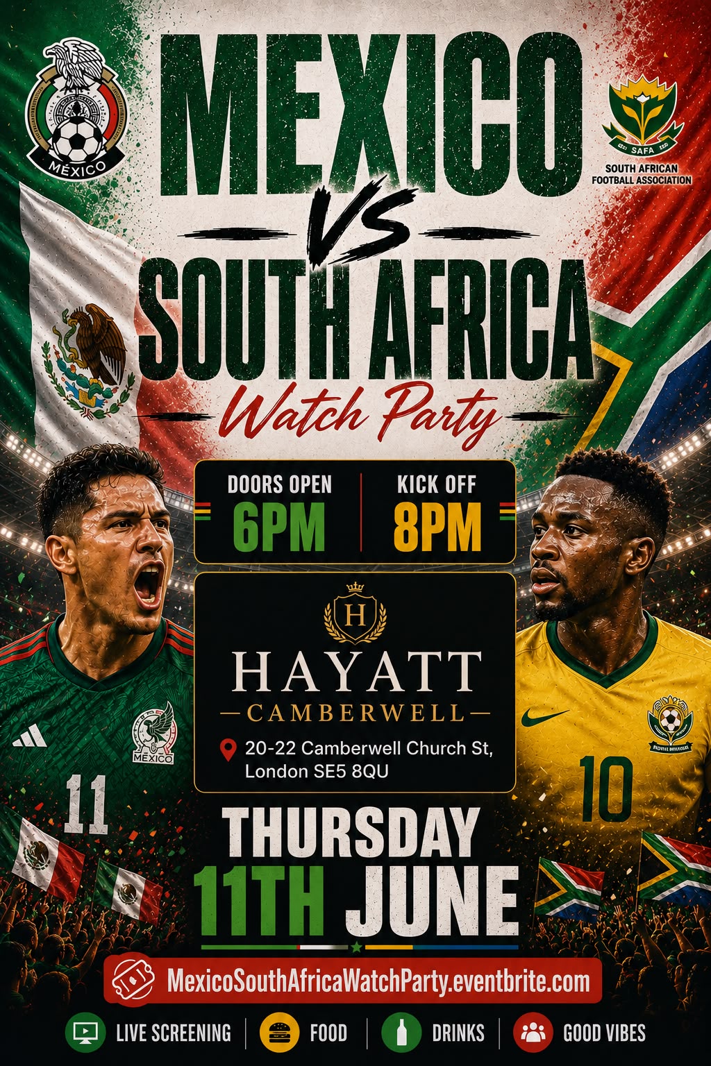 Mexico VS South Africa - Watch Party 