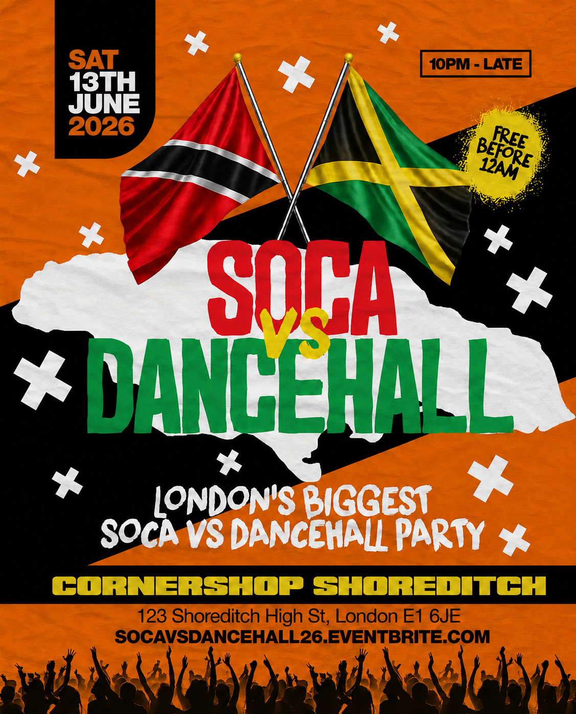 Soca Vs Dancehall Shoreditch – Everyone Free Before 12AM