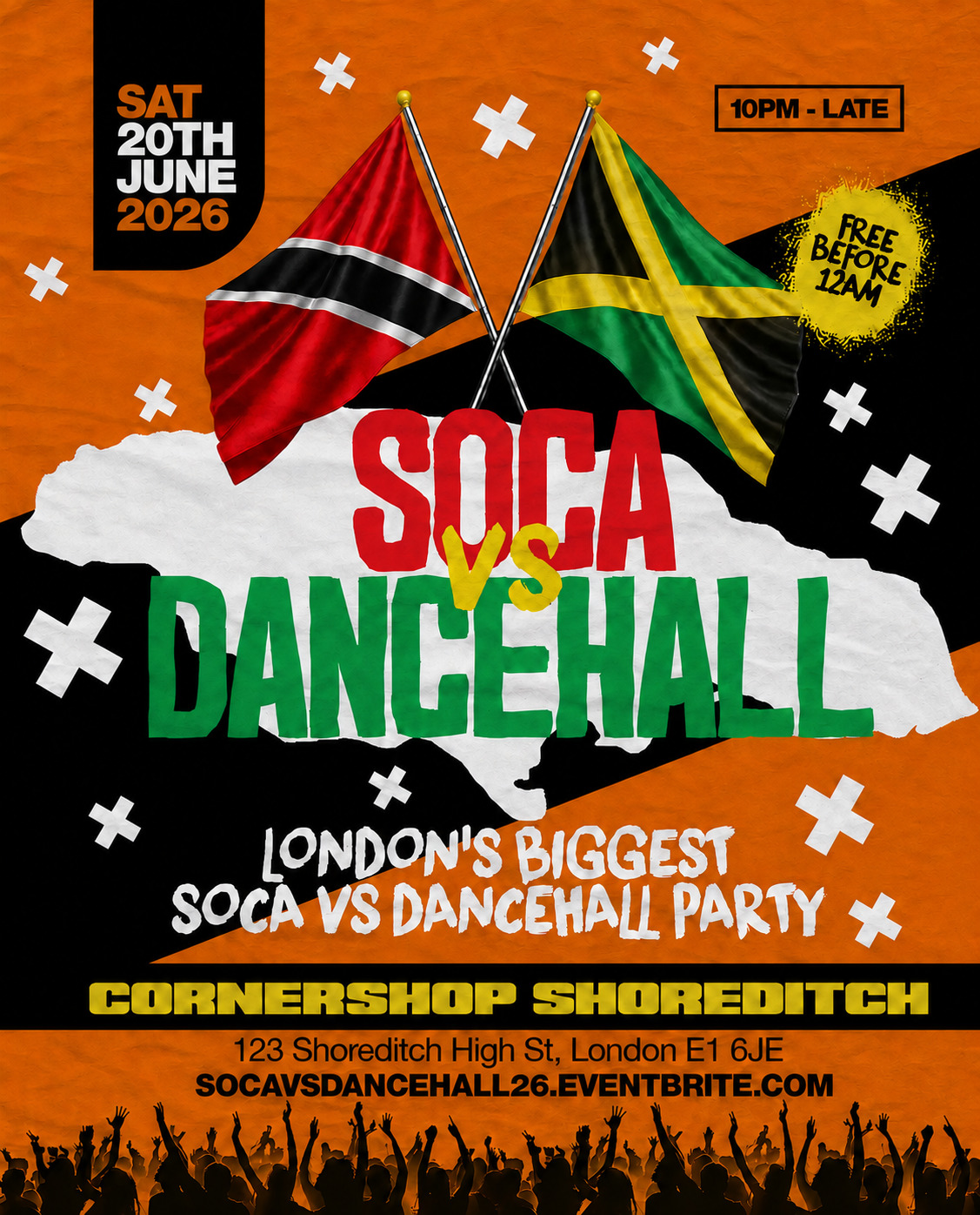 Soca Vs Dancehall Shoreditch – Everyone Free Before 12AM