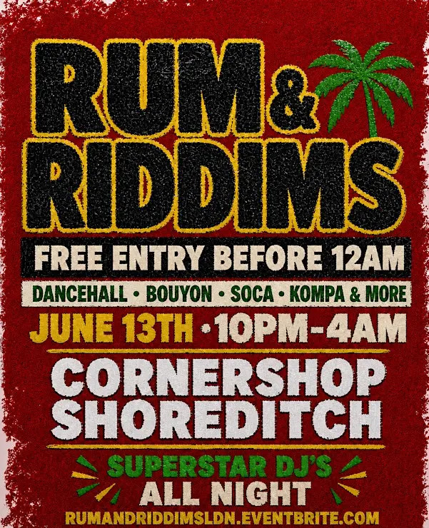 RUM & RIDDIMS – THE BEST OF THE CARIBBEAN | FREE ENTRY BEFORE 12AM