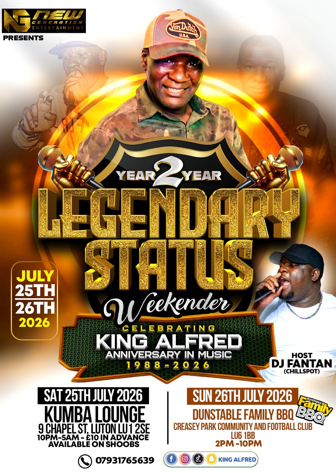 Legendary Status -King Alfred Music Anniversary