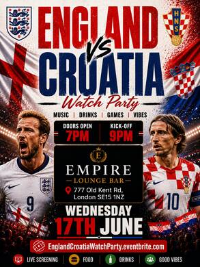 England VS Croatia - Watch Party 