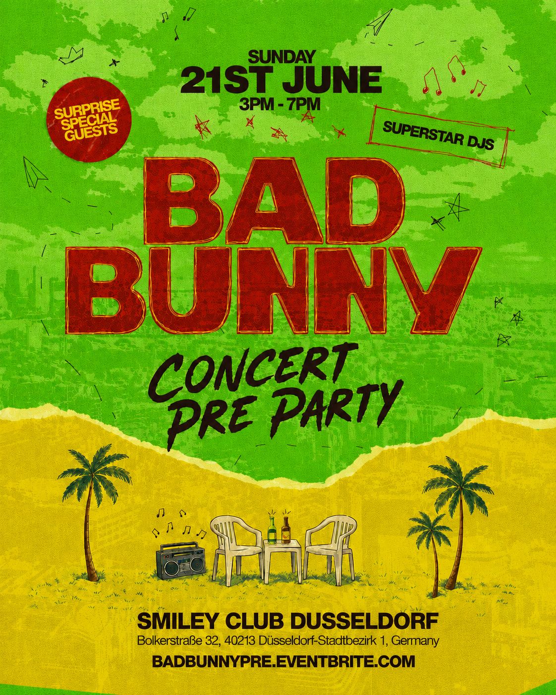 BAD BUNNY PRE-PARTY - DÜSSELDORF