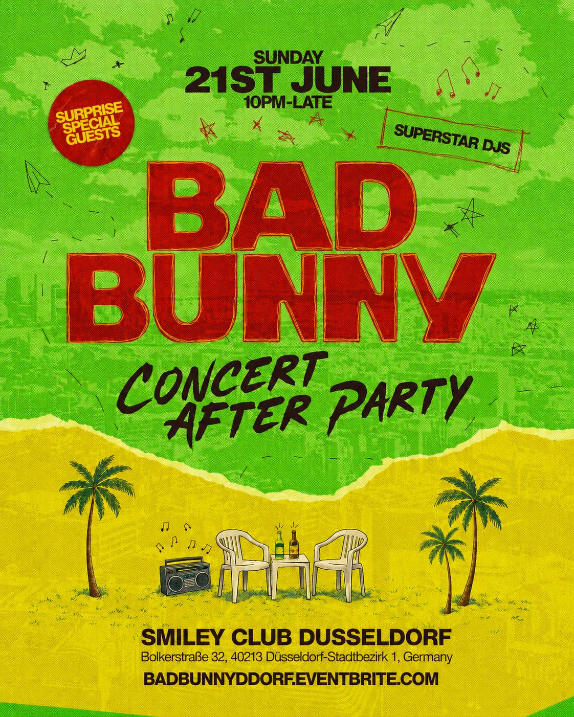 BAD BUNNY AFTER PARTY - DÜSSELDORF