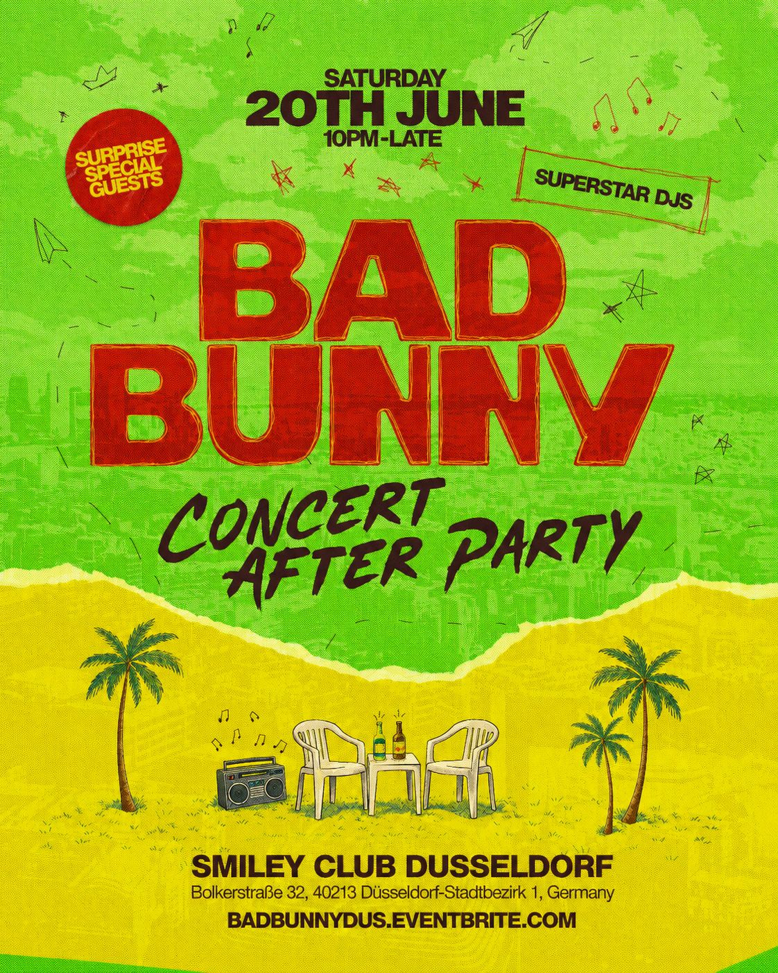 BAD BUNNY AFTER PARTY - DÜSSELDORF