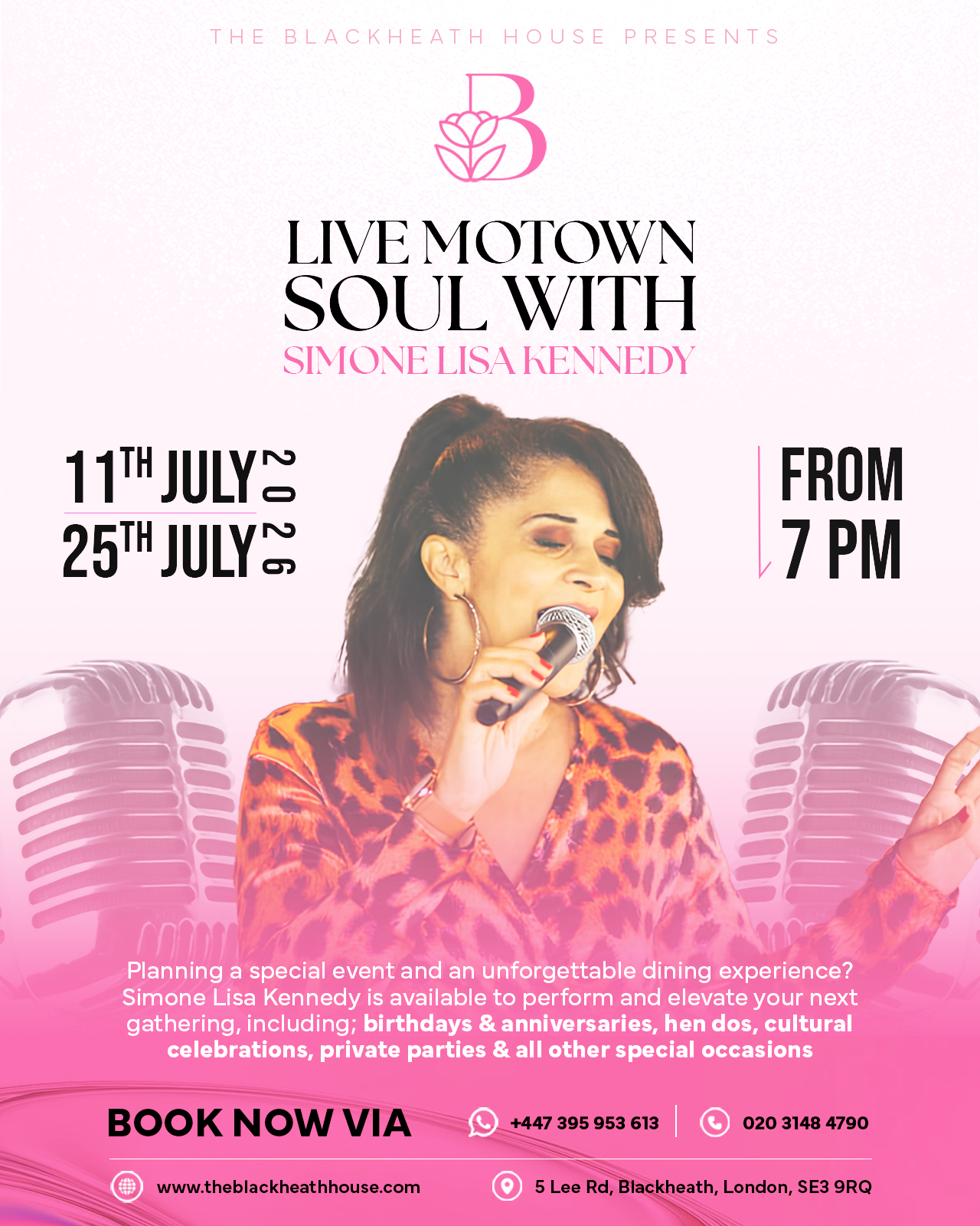 Live Motown & Soul with Simone Lisa Kennedy