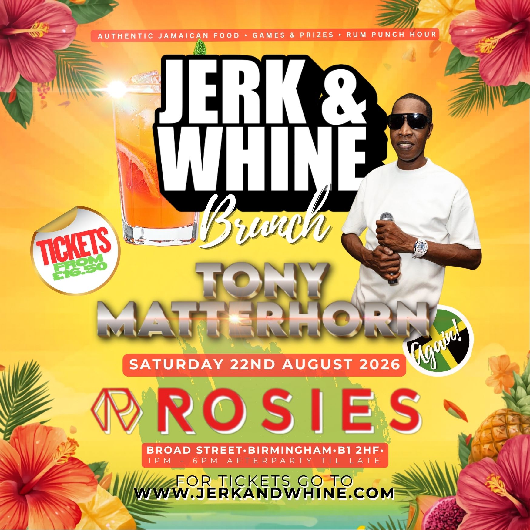 Jerk and Whine Brunch - Tony Matterhorn 