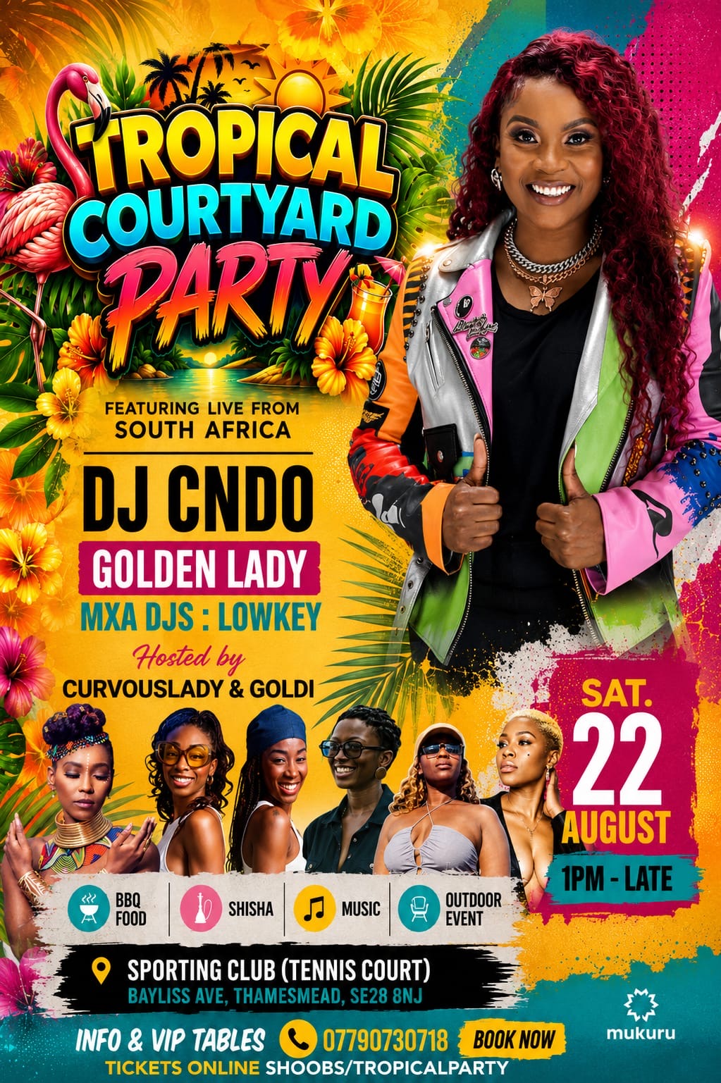 TROPICAL COURTYARD PARTY
