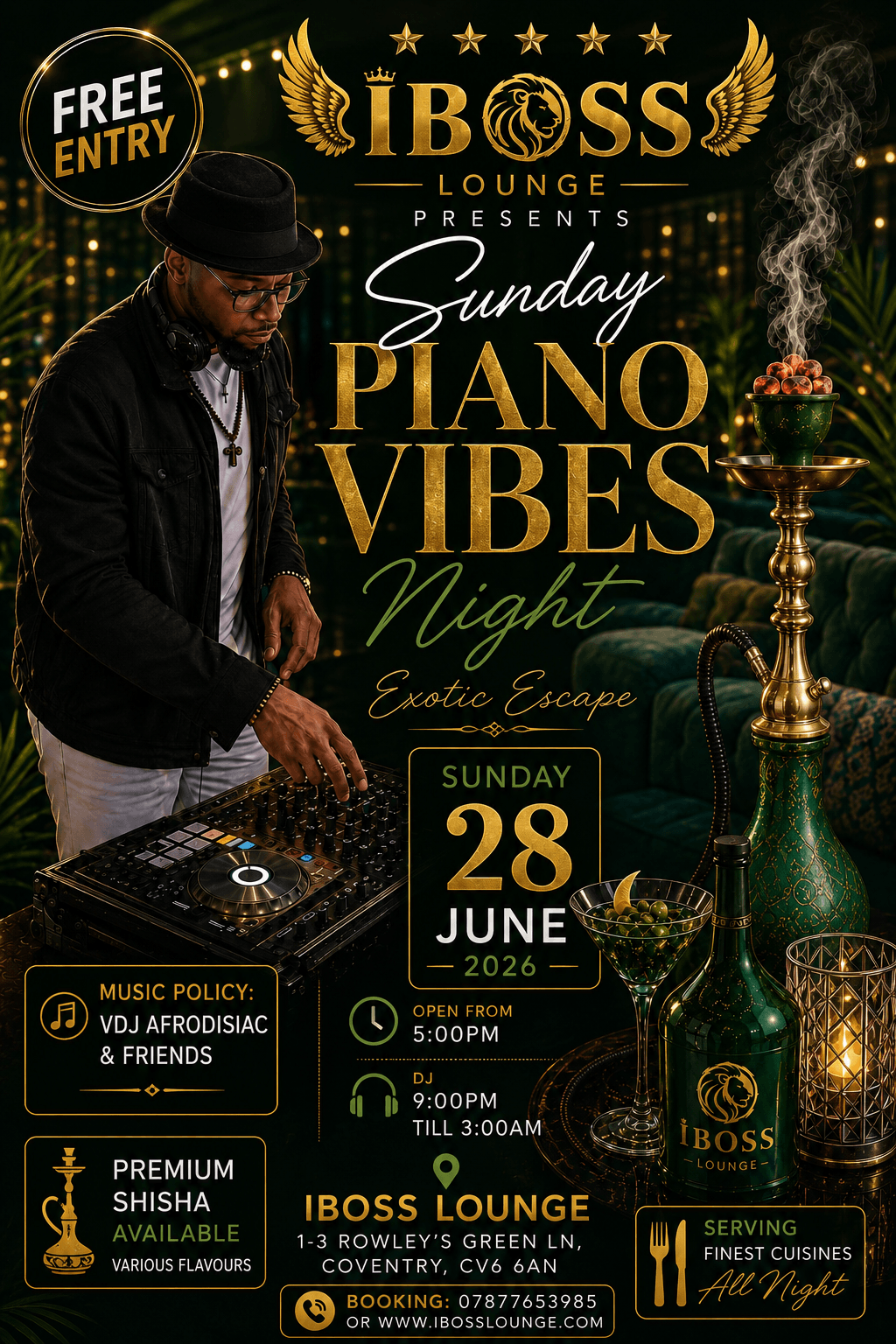 iBOSS AFRO X PIANO SUNDAYS