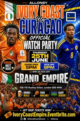 Ivory Coast VS Curacao Official - Watch Party