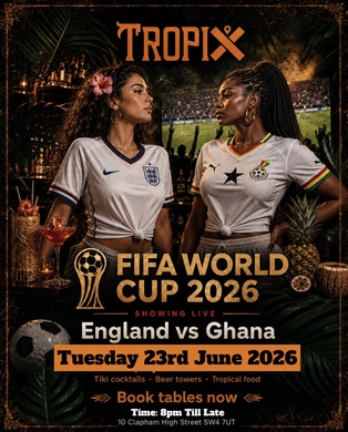 England vs Ghana : World Cup Watch + After Party