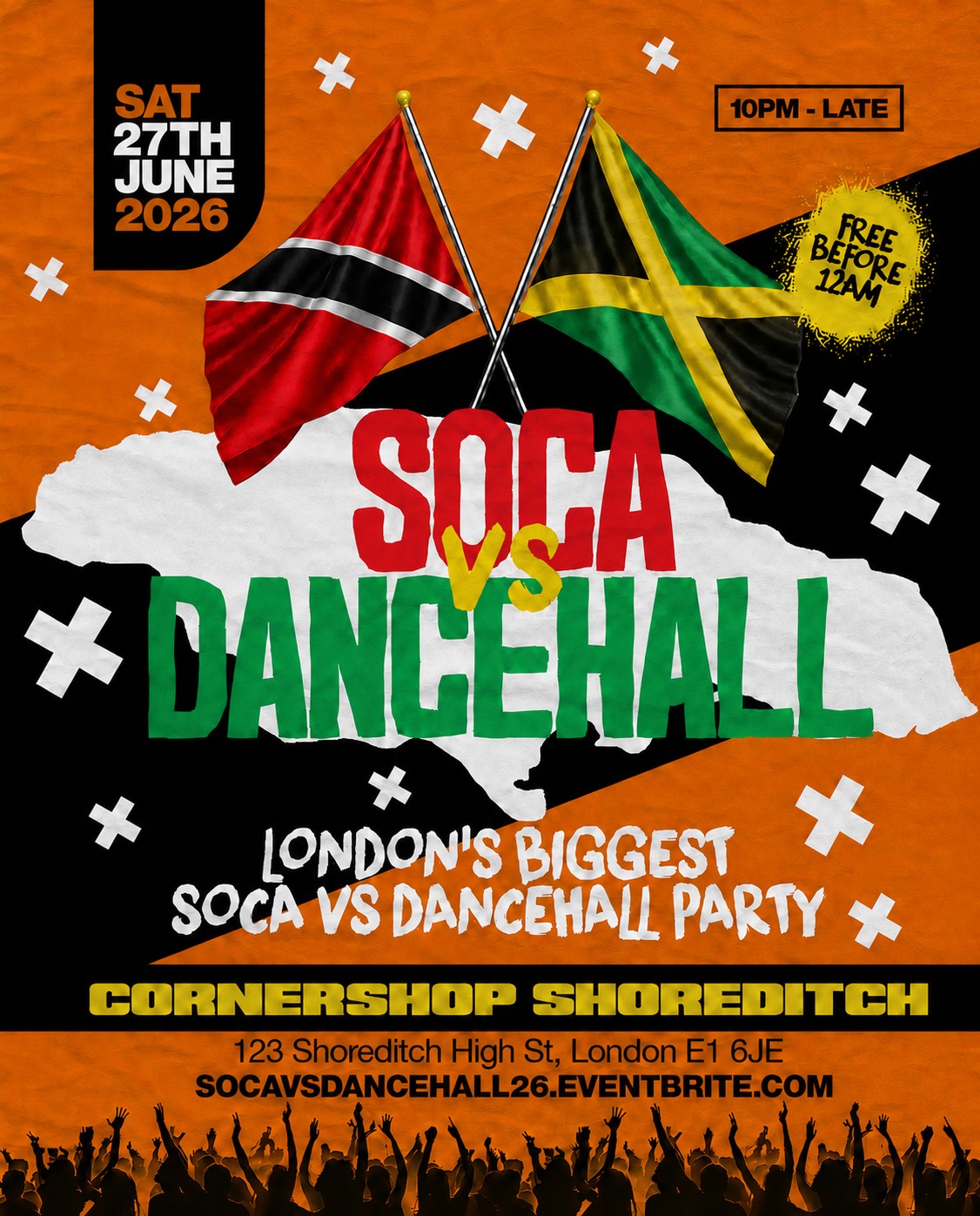 Soca Vs Dancehall Shoreditch – Everyone Free Before 12AM