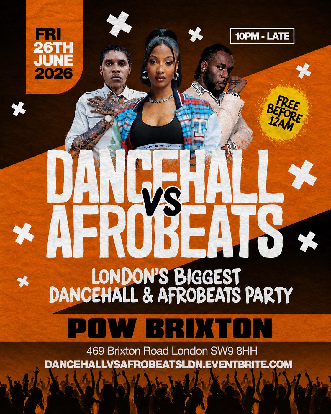 Dancehall Vs Afrobeats Brixton – Everyone Free Before 12AM