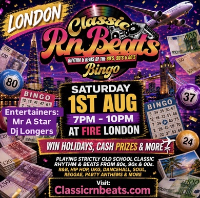 CLASSIC RNBEATS BINGO 1st AUG