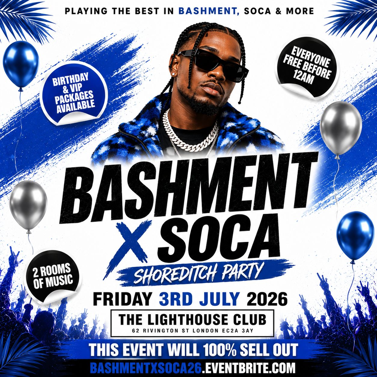 Bashment X Soca - Shoreditch Party - Everyone Free Before 12AM