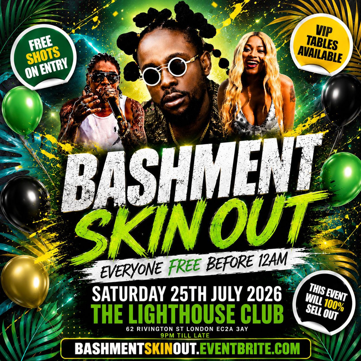 Bashment Skin Out Party - Everyone Free Before 12AM