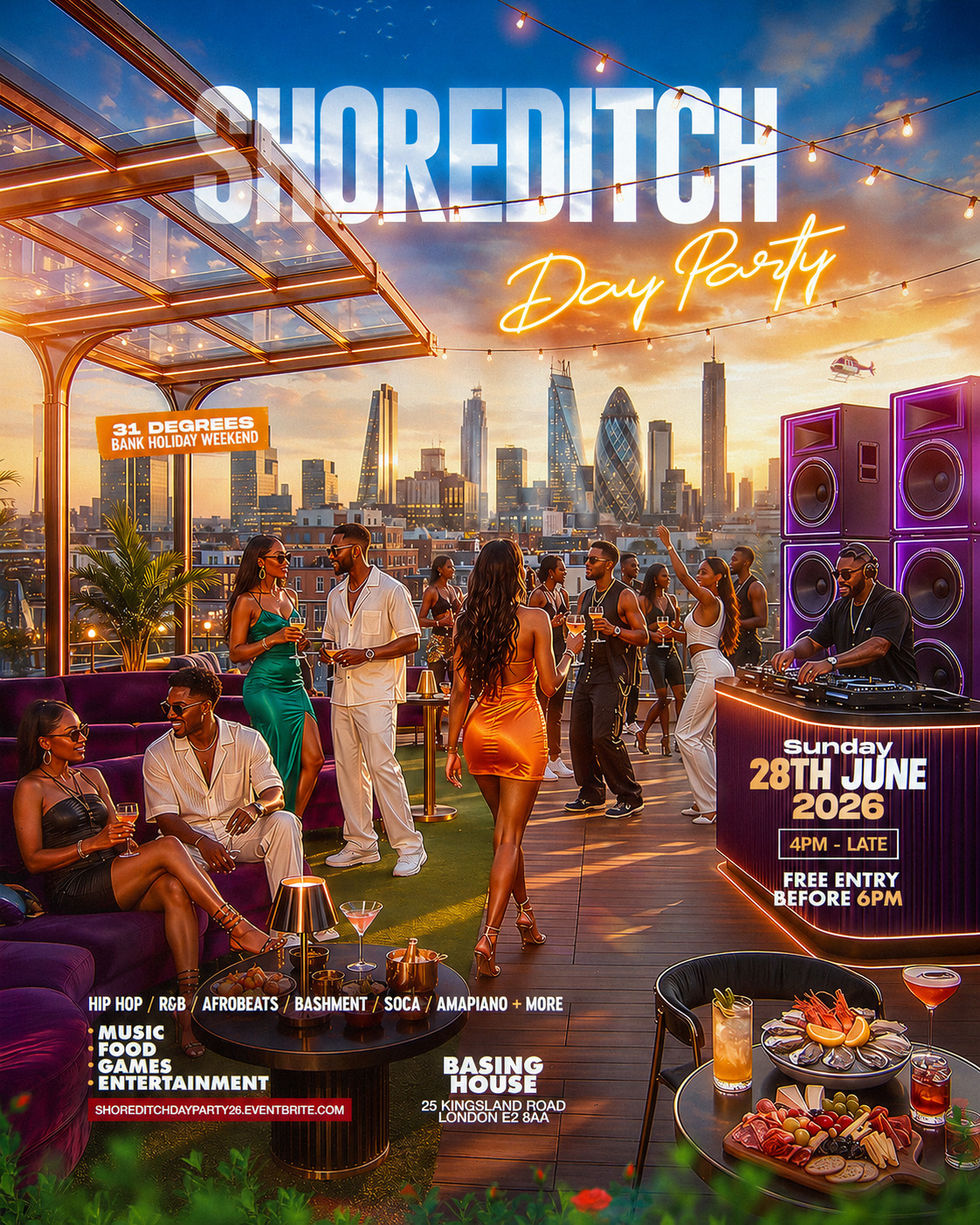 Shoreditch Day Party - Everyone Free Before 6PM