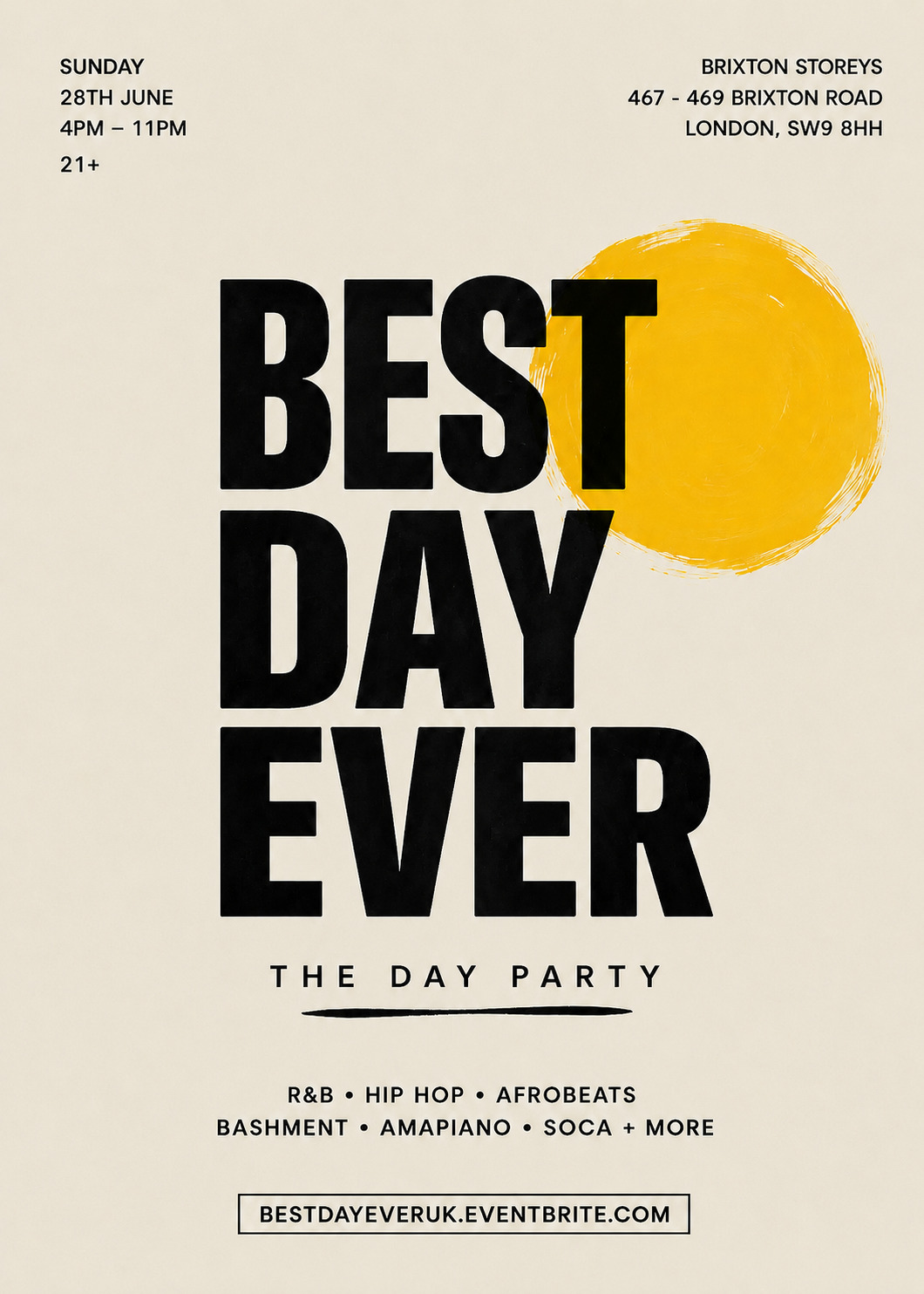 Best Day Ever - London's Biggest Day Party | 21+