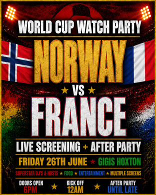 NORWAY VS FRANCE | WORLD CUP WATCH PARTY & AFTER PARTY