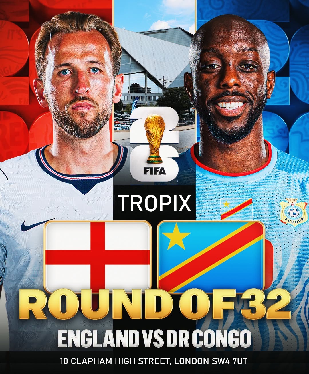 England vs DR Congo : World Cup Watch + After Party