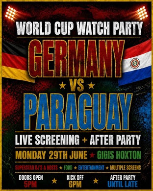 GERMANY VS PARAGUAY | WORLD CUP WATCH PARTY & AFTER PARTY