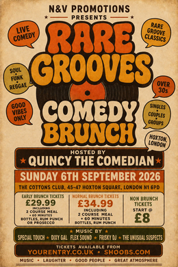 Rare Grooves Comedy Brunch