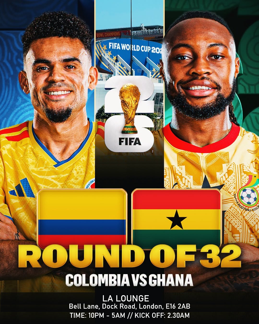 Ghana vs Colombia: World Cup Watch + Party