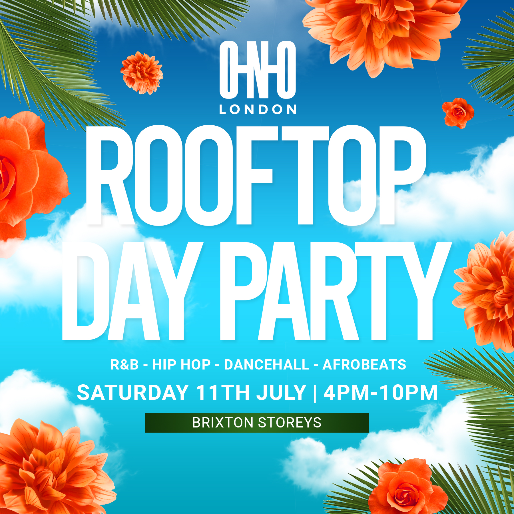 ROOFTOP DAY PARTY - SUMMER EDITION (£1 B4 5PM WITH A TICKET)