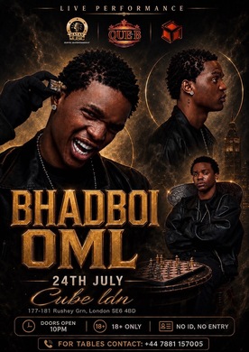 BHADBOI OML LIVE AT CUBE LND  24TH OF JULY