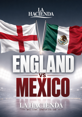 ENGLAND VS MEXICO SUNDAY JULY 5th @ ROOFTOP GARDEN LA HACIENDA                                                                            
