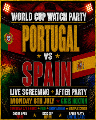 PORTUGAL VS SPAIN | WORLD CUP WATCH PARTY & AFTER PARTY
